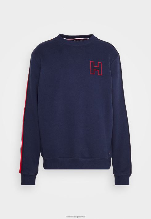 Recovery lounge raja pidžaama top RJV628895 sinine Tommy Hilfiger