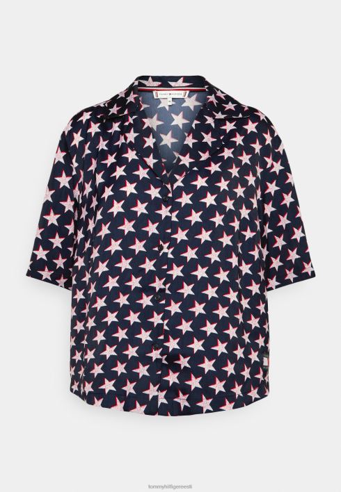 kõver pidžaama top RJV626973 tumesinine Tommy Hilfiger
