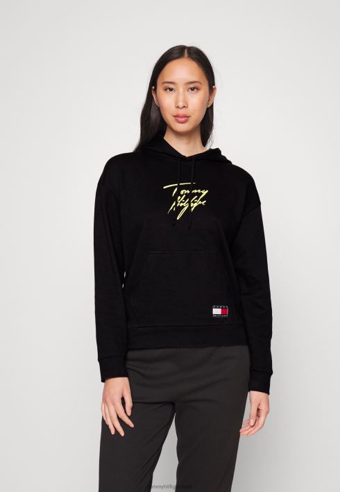kapuutsiga pidžaama topp RJV626776 must Tommy Hilfiger