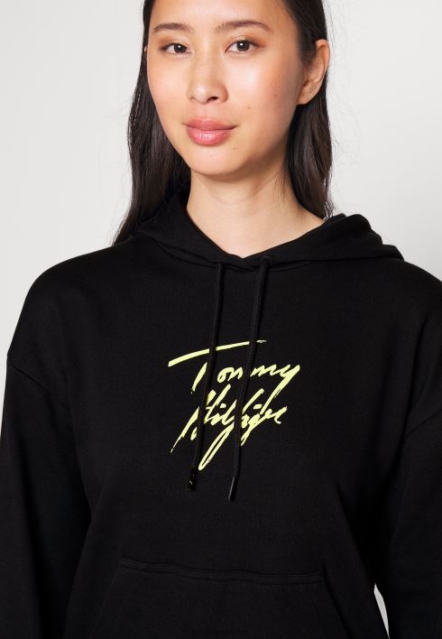 kapuutsiga pidžaama topp RJV626776 must Tommy Hilfiger