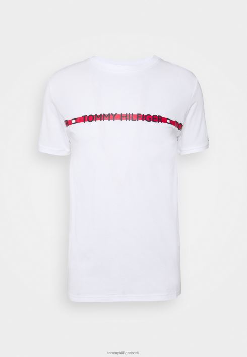 loodustehnoloogia tee logoga pidžaama topp RJV627072 valge Tommy Hilfiger