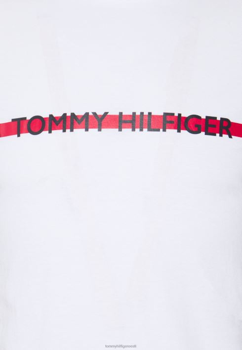 loodustehnoloogia tee logoga pidžaama topp RJV627072 valge Tommy Hilfiger