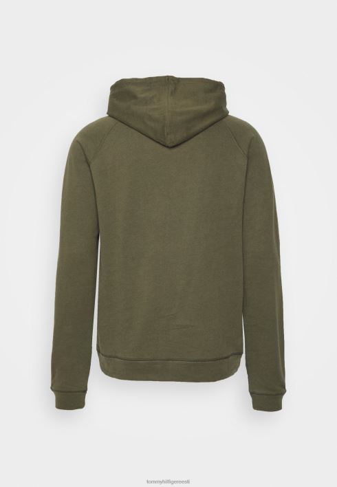 oh kapuutsiga pidžaama top RJV626985 armee roheline Tommy Hilfiger