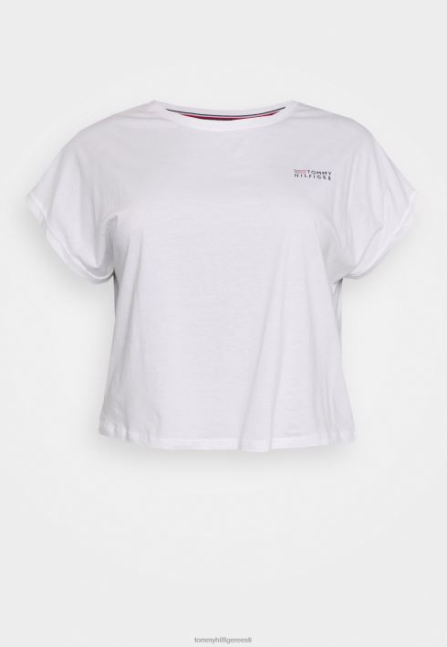 tee curve pidžaama topp RJV627007 valge Tommy Hilfiger