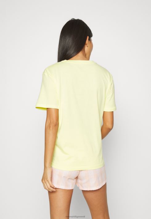 tee logoga pidžaama topp RJV626968 müstiline kollane Tommy Hilfiger