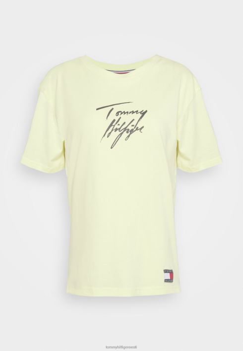 tee logoga pidžaama topp RJV626968 müstiline kollane Tommy Hilfiger