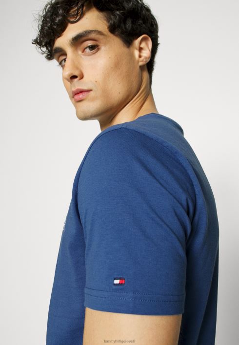 tee logoga pidžaama topp RJV627055 bensiin sinine Tommy Hilfiger