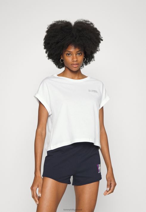 tee pidžaama top RJV628853 valge Tommy Hilfiger