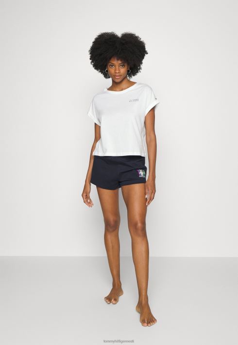 tee pidžaama top RJV628853 valge Tommy Hilfiger