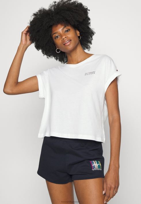 tee pidžaama top RJV628853 valge Tommy Hilfiger
