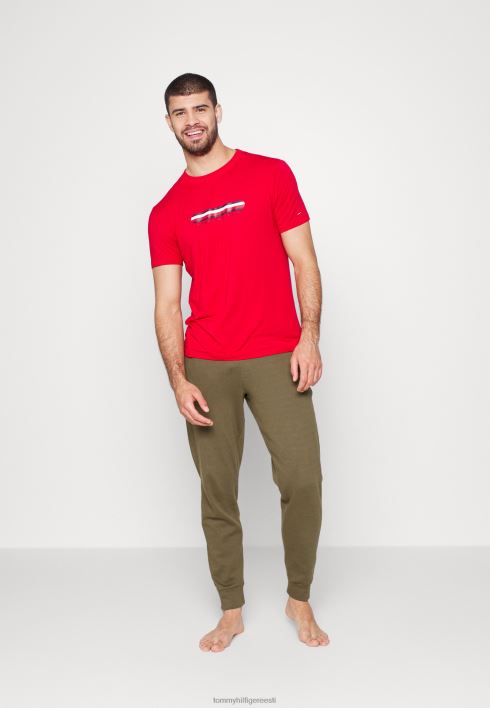 tee pidžaama top RJV628870 esmane punane Tommy Hilfiger