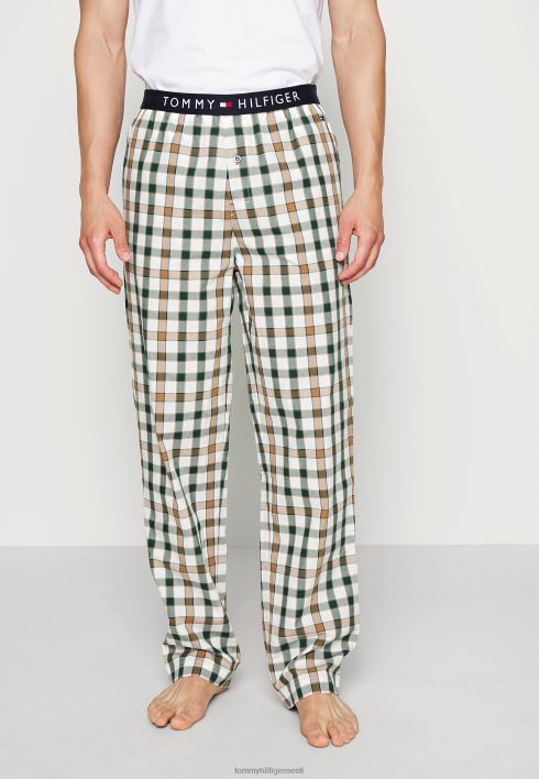 kootud püksid-ginham pidžaamapüksid RJV626816 mikrokontroll Tommy Hilfiger