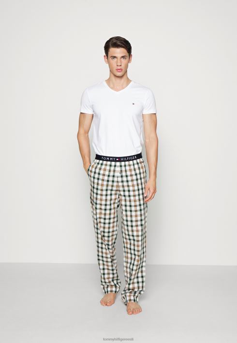 kootud püksid-ginham pidžaamapüksid RJV626816 mikrokontroll Tommy Hilfiger