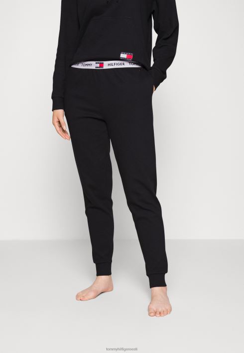 püksid pidžaamapüksid RJV626796 must Tommy Hilfiger