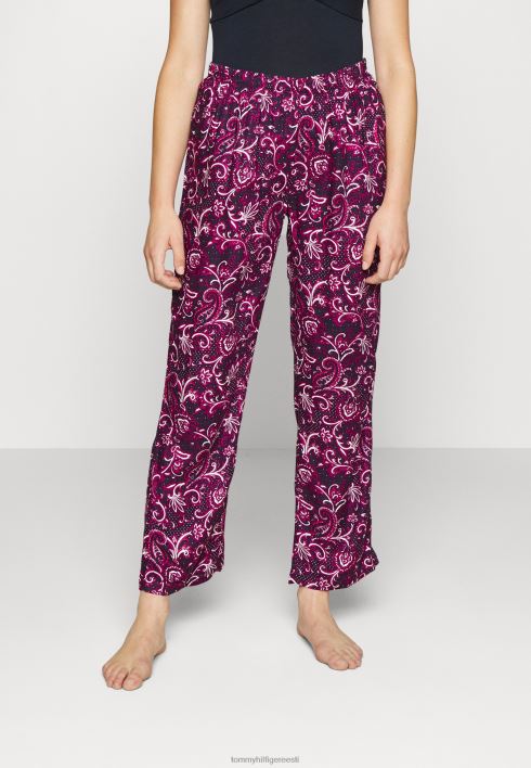püksimustriga pidžaamapüksid RJV627086 roosa Tommy Hilfiger