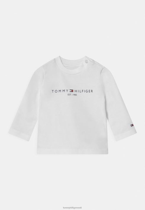 Baby Essential Tee unisex pikkade varrukatega top RJV623885 valge Tommy Hilfiger