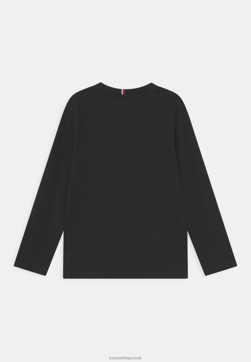 ajatu t-särk pikkade varrukatega RJV627577 must Tommy Hilfiger