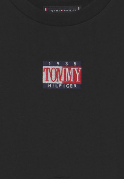 ajatu t-särk pikkade varrukatega RJV627577 must Tommy Hilfiger