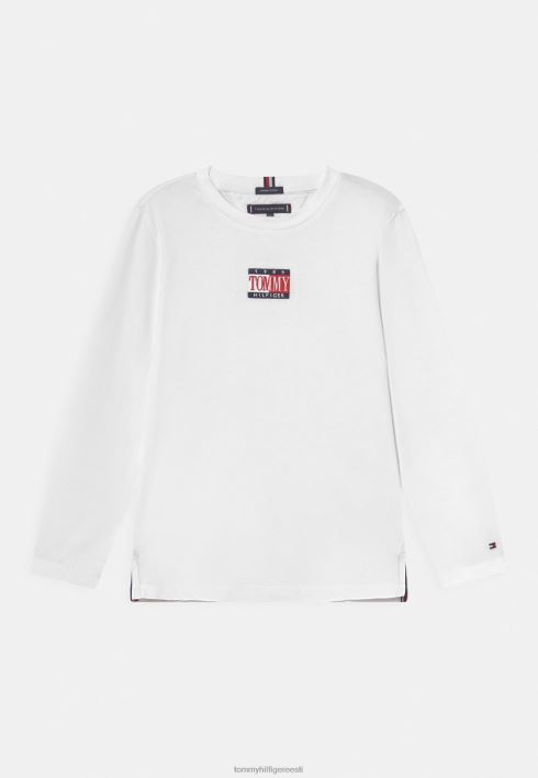 ajatu t-särk pikkade varrukatega RJV627866 valge Tommy Hilfiger