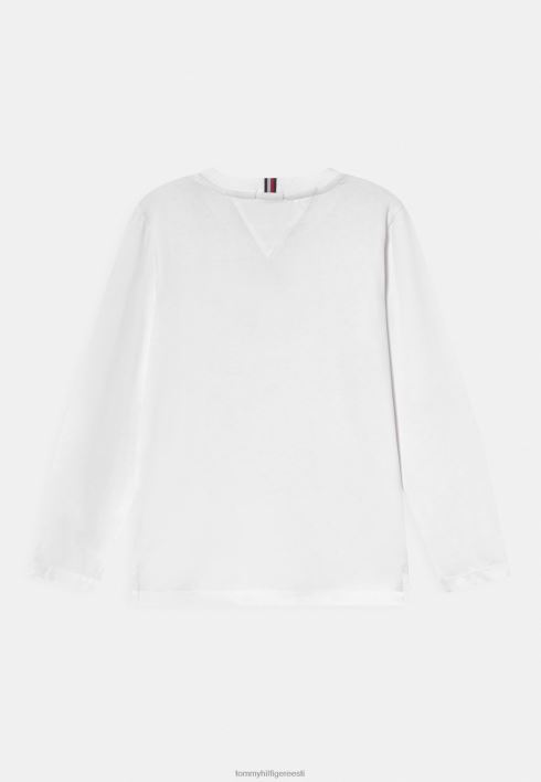 ajatu t-särk pikkade varrukatega RJV627866 valge Tommy Hilfiger