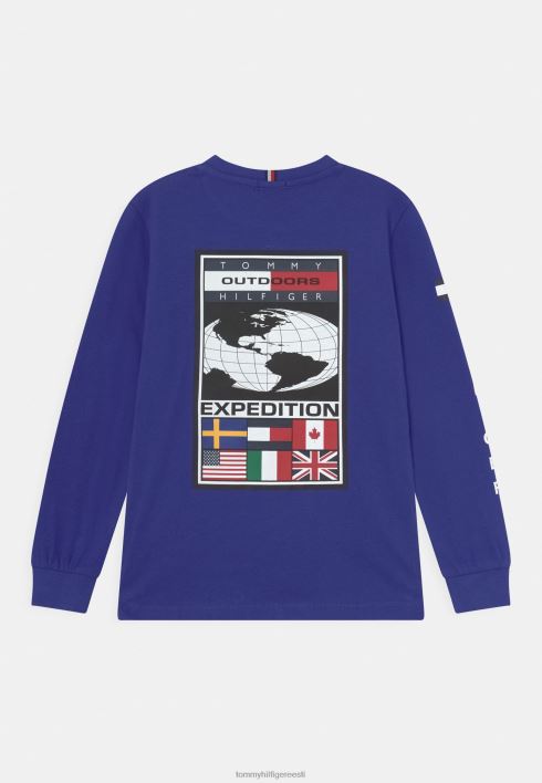 expedition t-särk pikkade varrukatega RJV628356 õukonnalilla Tommy Hilfiger