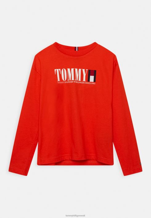 graafiline pikkade varrukatega särk RJV625946 happeline apelsin Tommy Hilfiger
