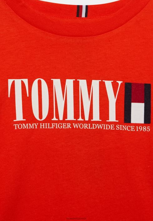 graafiline pikkade varrukatega särk RJV625946 happeline apelsin Tommy Hilfiger