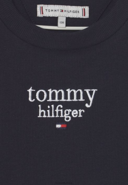 graafiline pikkade varrukatega topp RJV625683 kõrbe taevas Tommy Hilfiger