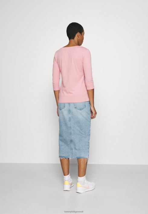 õhuke pikkade varrukatega topp RJV628319 roosa Tommy Hilfiger
