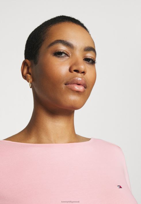 õhuke pikkade varrukatega topp RJV628319 roosa Tommy Hilfiger