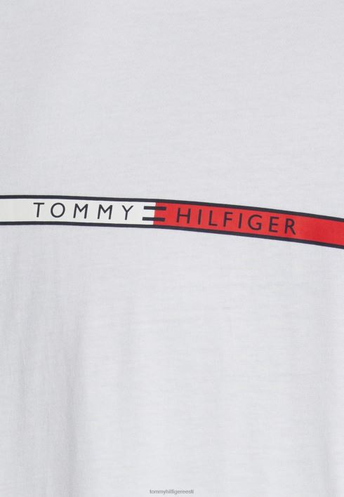 kahetooniline rinnakorviline pikkade varrukatega topp RJV624697 valge Tommy Hilfiger