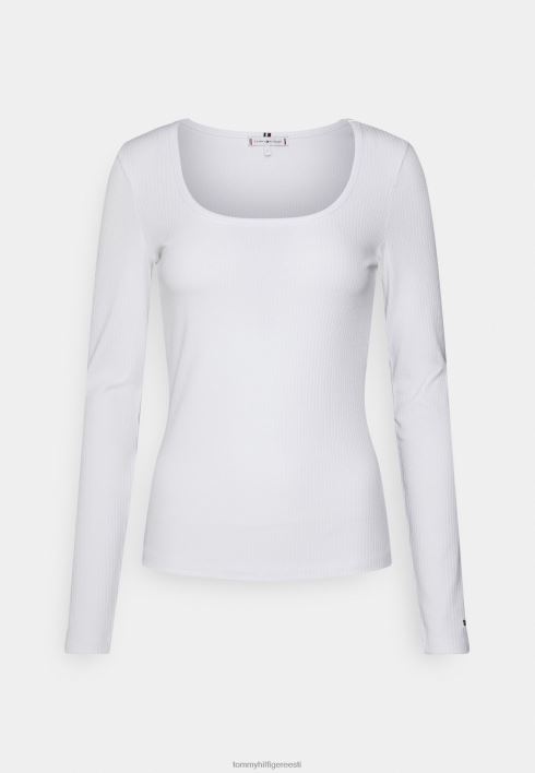 kandiline pikkade varrukatega topp RJV627859 valge Tommy Hilfiger
