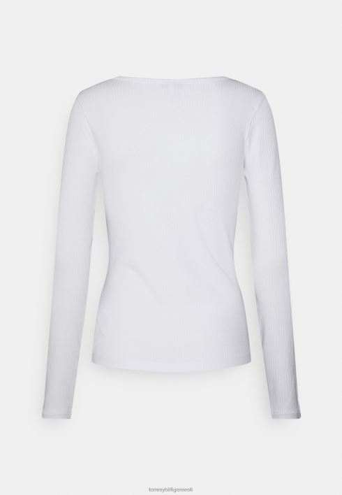 kandiline pikkade varrukatega topp RJV627859 valge Tommy Hilfiger