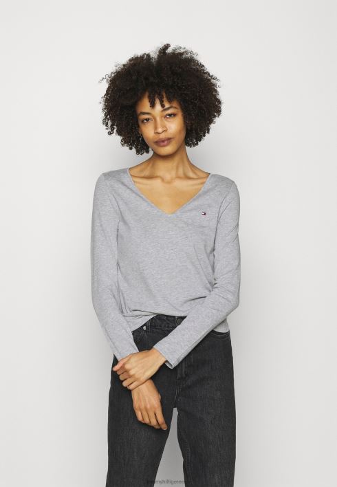 klassikaline pikkade varrukatega topp RJV623854 hall Tommy Hilfiger