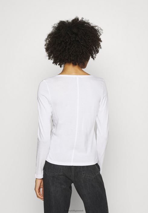 klassikaline pikkade varrukatega topp RJV623914 valge Tommy Hilfiger