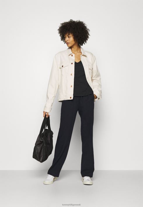 klassikaline pikkade varrukatega topp RJV627196 must Tommy Hilfiger