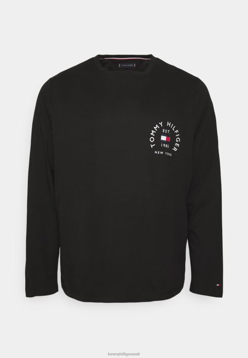 lipukaar t-särk pikkade varrukatega RJV625151 must Tommy Hilfiger