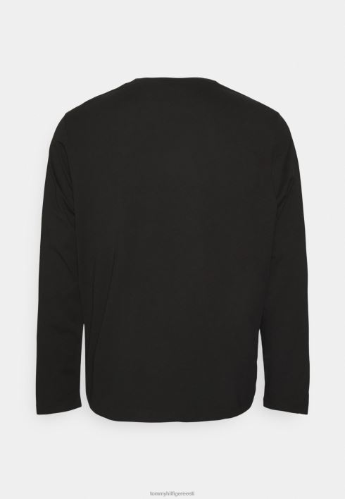 lipukaar t-särk pikkade varrukatega RJV625151 must Tommy Hilfiger