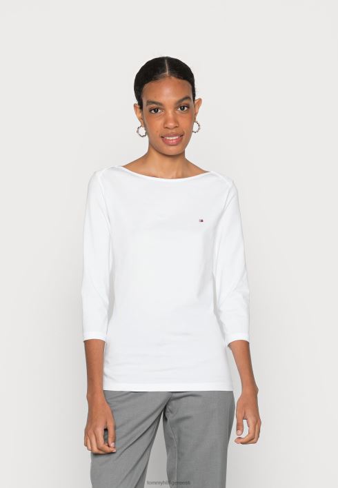 paadi 3/4 varrukatega pikkade varrukatega topp RJV623849 valge Tommy Hilfiger