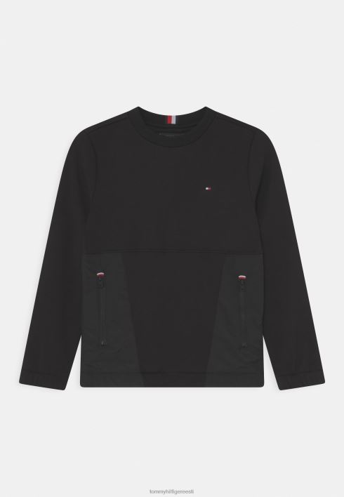 pehme pikkade varrukatega topp RJV627932 must Tommy Hilfiger