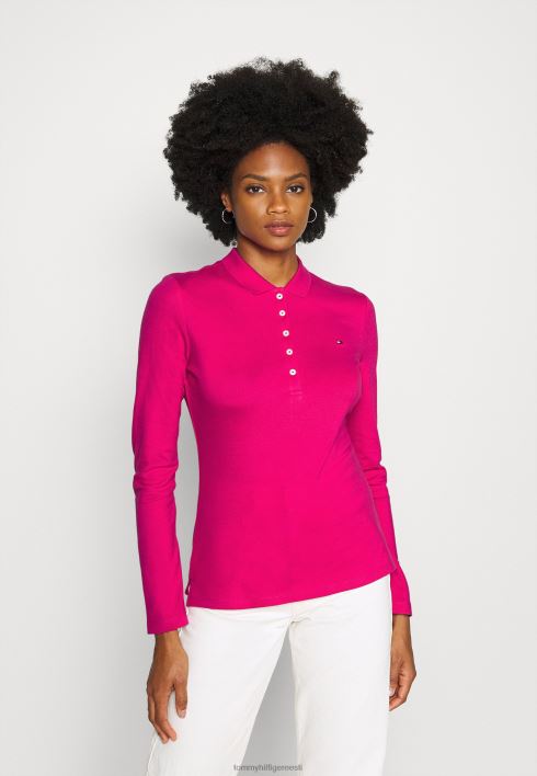pikkade varrukatega pikkade varrukatega topp RJV624298 ekstsentriline magenta Tommy Hilfiger