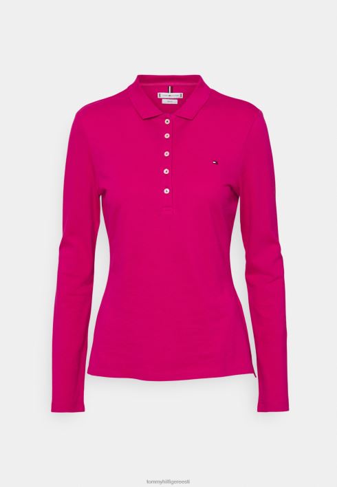 pikkade varrukatega pikkade varrukatega topp RJV624298 ekstsentriline magenta Tommy Hilfiger