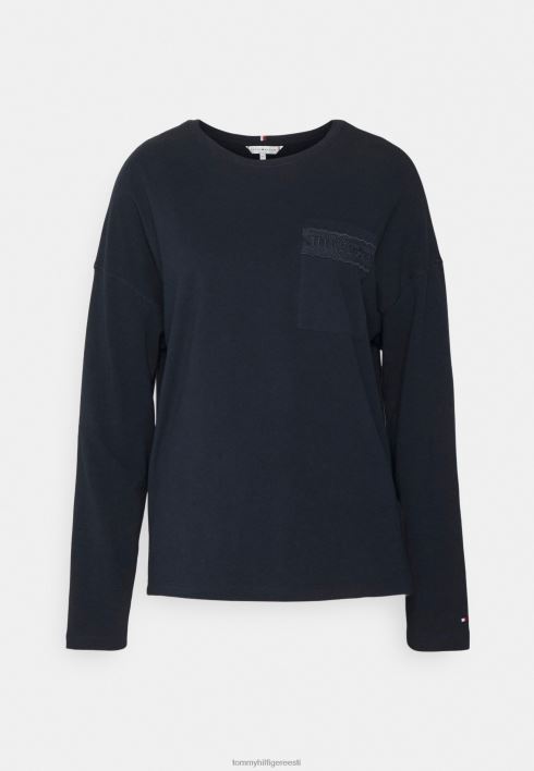 pikkade varrukatega topp RJV624324 kõrbe taevas Tommy Hilfiger