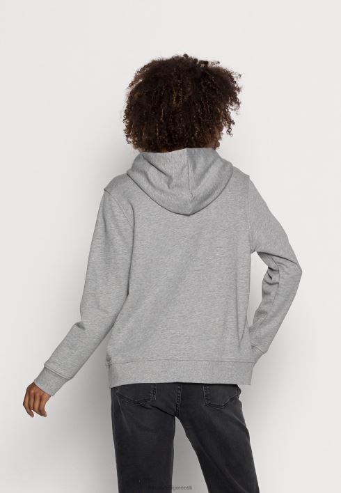 tavaline lurexi kapuutsiga pikkade varrukatega topp RJV627794 helehall kanarbik Tommy Hilfiger