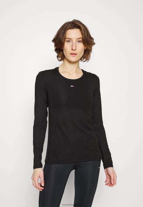 tavaline mix tee pikkade varrukatega topp RJV628179 must Tommy Hilfiger