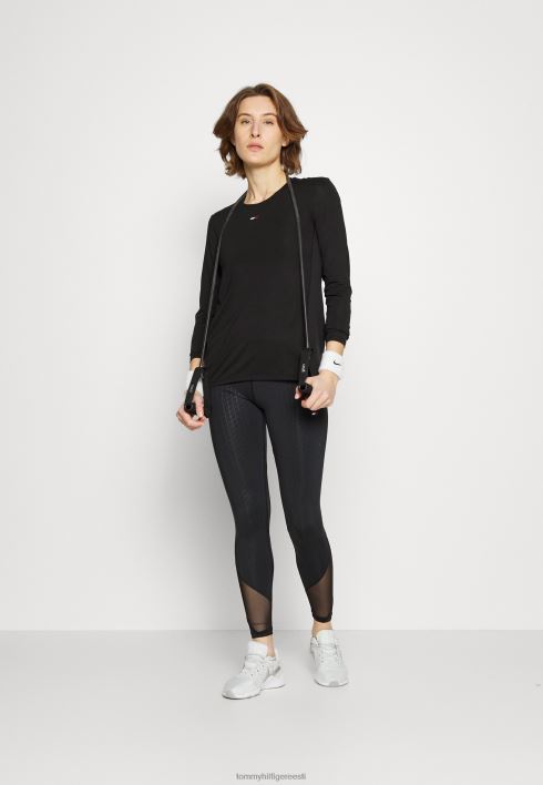 tavaline mix tee pikkade varrukatega topp RJV628179 must Tommy Hilfiger