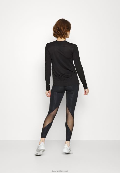 tavaline mix tee pikkade varrukatega topp RJV628179 must Tommy Hilfiger