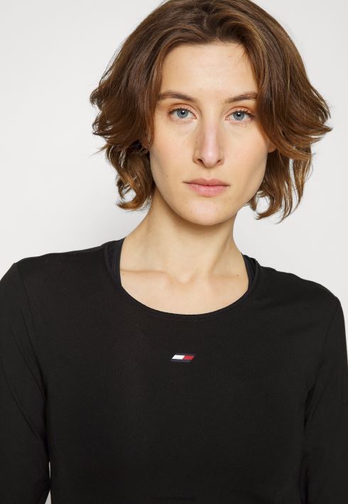 tavaline mix tee pikkade varrukatega topp RJV628179 must Tommy Hilfiger