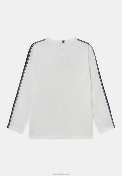 teip logoga tee pikkade varrukatega topp RJV628033 valge Tommy Hilfiger