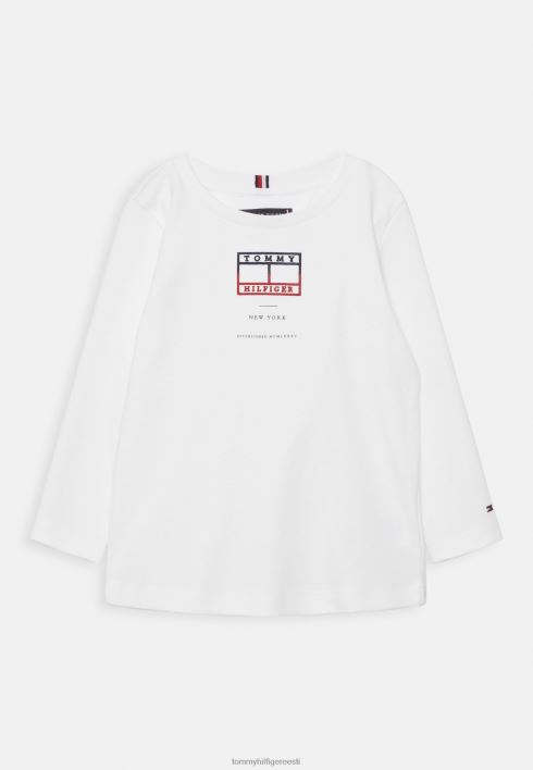 tikitud lipuline pikkade varrukatega särk RJV625564 valge Tommy Hilfiger